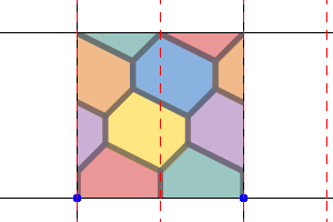 Unit cell for 7 colouring